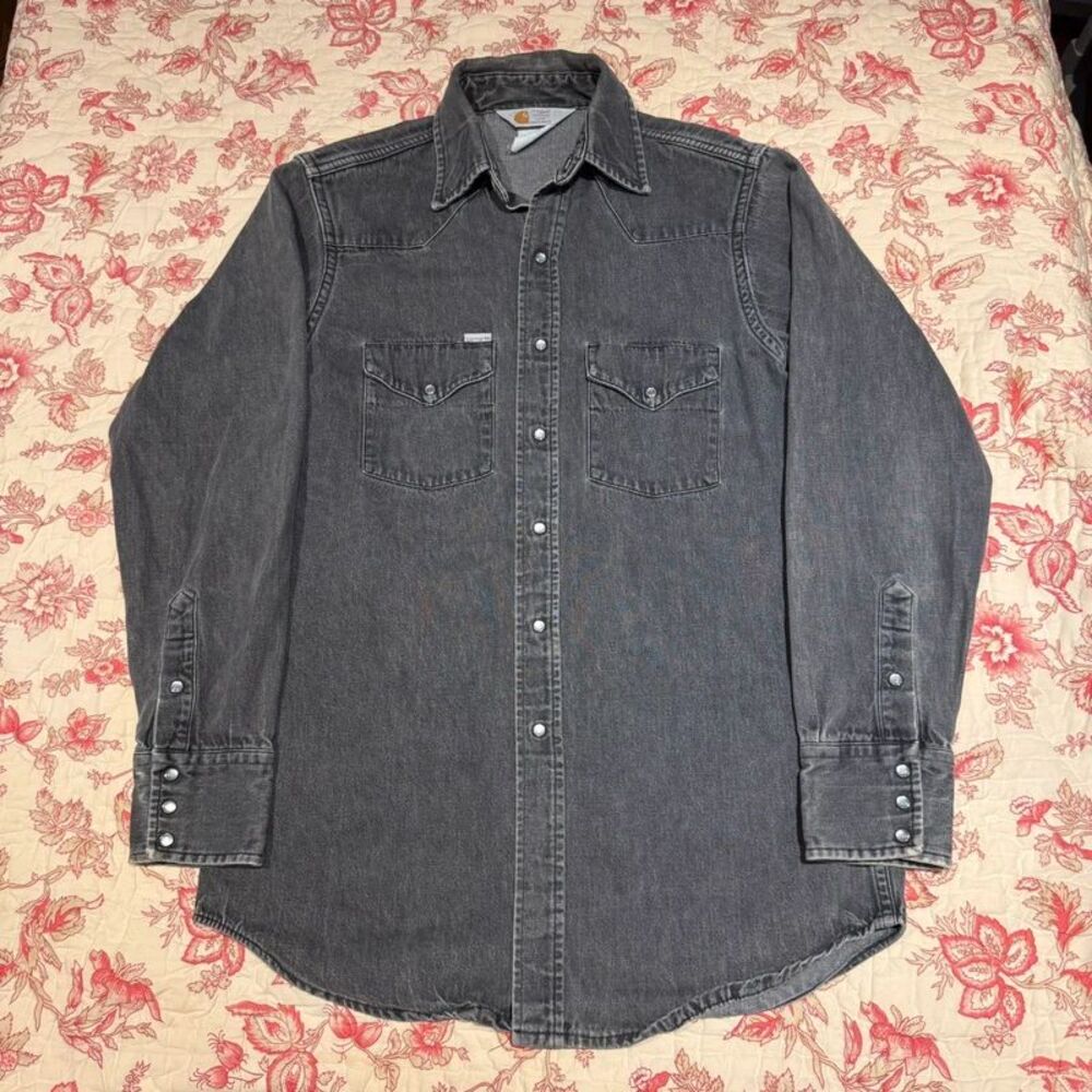 Vintage 90s Carhartt Union Made 90s Button up Longsleeve Shirt